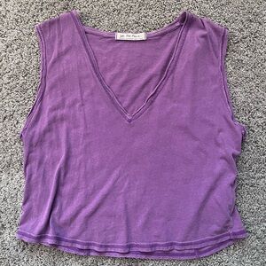 We The Free Lavender V-Neck Tank Top
